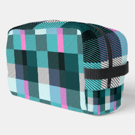 Rustikal zeitgenössisch Kariert Waschbeutel