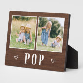 Rustikal Zwei-Foto-Pop Opa Fotoplatte (Seite)