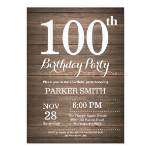 100 Geburtstagseinladungen Zazzle.de