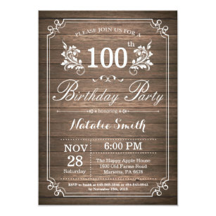 100 Geburtstagseinladungen Zazzle.de