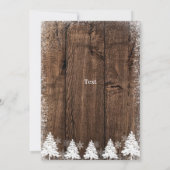 Rustikale 100. Geburtstagsparty Einladung (Rückseite)