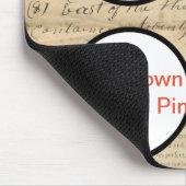 Rustikale 1860er Jahre Ephemeride für Ihren eigene Mousepad (Ecke)