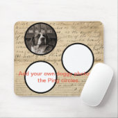 Rustikale 1860er Jahre Ephemeride für Ihren eigene Mousepad (Mit Mouse)