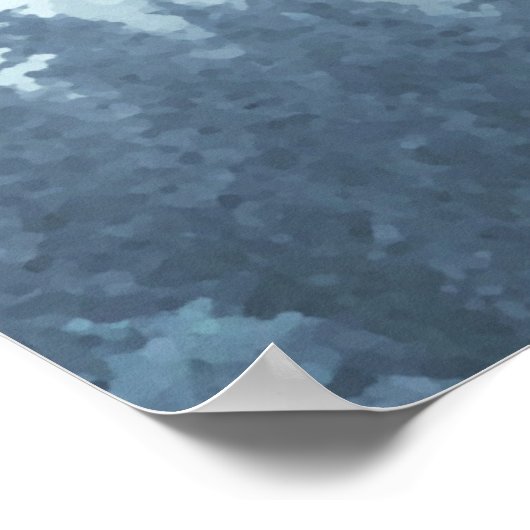 Rustikale 21 Table Blue Pines Hochzeitstabelle Poster (Ecke)