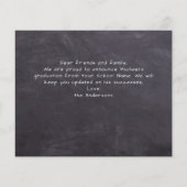 Rustikale 3 Foto Budget Abschluss Ankündigung (Rückseite)