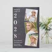 Rustikale 3 Foto Budget Abschluss Ankündigung (Stehend Vorderseite)