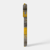 Rustikale 3 Foto Collage Yellow Planks iPhone Hülle (Linke Seite)