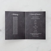 Rustikale 5 Fotos lieben Gedächtnisfeier Programm (Innenseite)