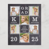 Rustikale 6 Foto Budget Abschluss Ankündigung (Vorderseite)