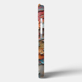 Rustikale, abblätternde, abstrakte Handyhülle, bun Case-Mate iPhone Hülle (Rückseite / Links)