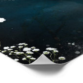 Rustikale Abend Tree Lights Starry Night Wedding Poster (Ecke)