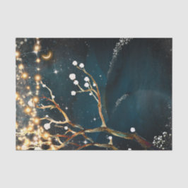 Rustikale Abend Tree Lights Starry Night Wedding Seidenpapier
