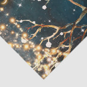 Rustikale Abend Tree Lights Starry Night Wedding Seidenpapier (Ausschnitt)