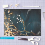 Rustikale Abend Tree Lights Starry Night Wedding Seidenpapier (Handwerk)
