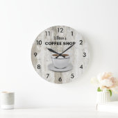 Rustikale, aber erste Kaffee große Uhr (Zuhause)