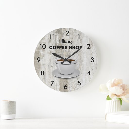 Rustikale, aber erste Kaffee große Uhr (Zuhause)