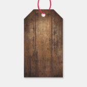 Rustikale Abschluss-Cowboy-Abschlussfeier Geschenkanhänger (Rückseite)