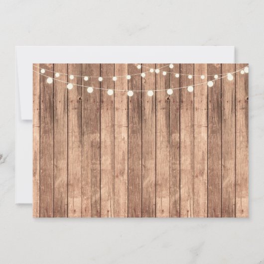 Rustikale Absolventen Einladung (Rückseite)