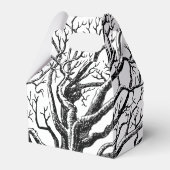 Rustikale Abstrakte Baumzweige in Schwarz und Weiß Geschenkschachtel (Vorderseite)