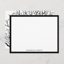 Rustikale Abstrakte Baumzweige in Schwarz und Weiß