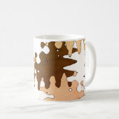 Rustikale Abstrakte Kunst Kaffeetasse (VorderseiteRechts)