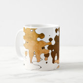 Rustikale Abstrakte Kunst Kaffeetasse (Vorderseite Links)
