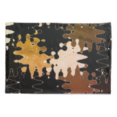 Rustikale Abstrakte Kunst Kissenbezug (Rückseite)