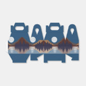 Rustikale Abstrakte Landschaft Forest Moon Reflekt Geschenkschachtel (Ungefaltet)