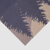 Rustikale Abstrakte Landschaft Forest Moon Reflekt Seidenpapier (Ausschnitt)