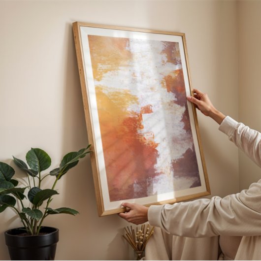 Rustikale abstrakte Malerei Poster