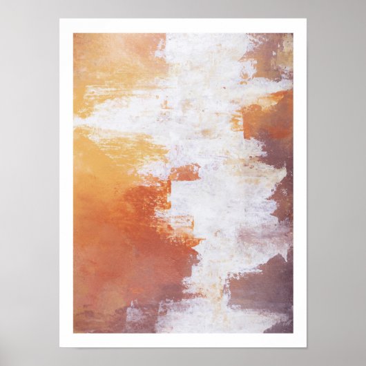 Rustikale abstrakte Malerei Poster (Vorne)