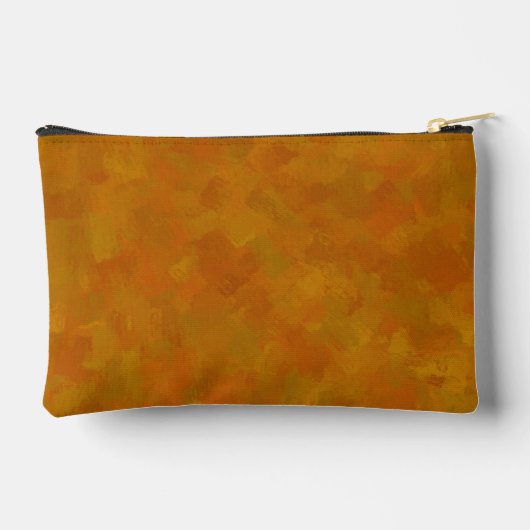 Rustikale Abstrakte moderne geometrische Kunst Zubehörtasche (Rückseite)