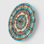 Rustikale Abstrakte Südwestmauer-Uhr Große Wanduhr (Winkel)