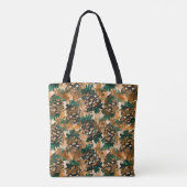 Rustikale Abstrakte Wasserfarbe Pinecones Tasche (Rückseite)