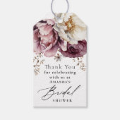 Rustikale Abundanz der Flora Vielen Dank für Ihre  Geschenkanhänger (Vorderseite)