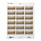 rustikale Adressetiketten (Vorne)