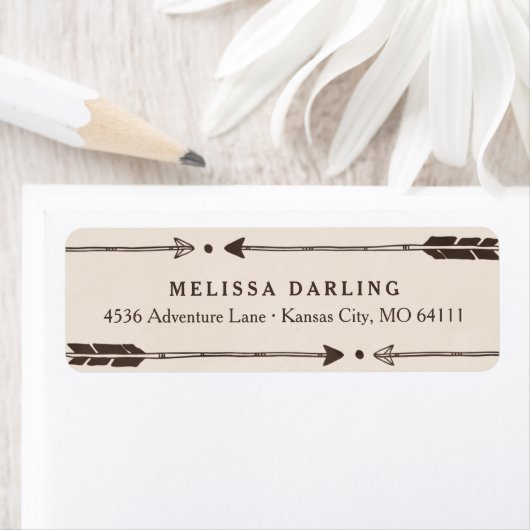 Rustikale Adventure-Themed-Adressfelder (Insitu)