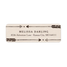 Rustikale Adventure-Themed-Adressfelder