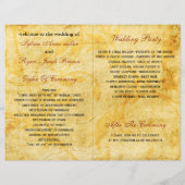 Rustikale Ahorn-Blätter fallen zweimal zum Hochzei (Rückseite)