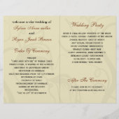 Rustikale Ahorn-Blätter fallen zweimal zum Hochzei (Rückseite)