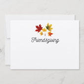 Rustikale Ahornbäume - Freundlichkeit Einladung (Rückseite)