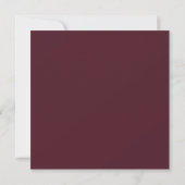 Rustikale Ahornblatt Herbst Hochzeit Save the Date (Rückseite)