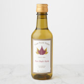 Rustikale Ahornsirup Kraft Etikett (Vorderseite)