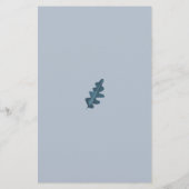 Rustikale Akorn-Blätter Hochzeit im Herbst Gästebu (Rückseite)