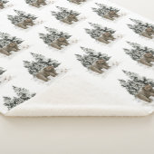 Rustikale Alaska Cabin Grizzly Bärenwald Sherpadecke (3/4)