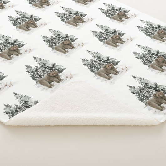 Rustikale Alaska Cabin Grizzly Bärenwald Sherpadecke (3/4)