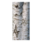 Rustikale Alber Birch Tree Wedding Menu Cards Werbekarte (Hinten)