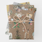 Rustikale Alles Weihnachten Kraft Gold & Silver Geschenkpapier Set (Beispiel)