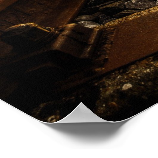 Rustikale Altbahntrassen Poster (Ecke)