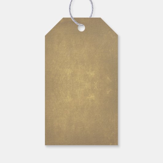 Rustikale alte Bäume & String Lights Hochzeit Viel Geschenkanhänger (Rückseite)